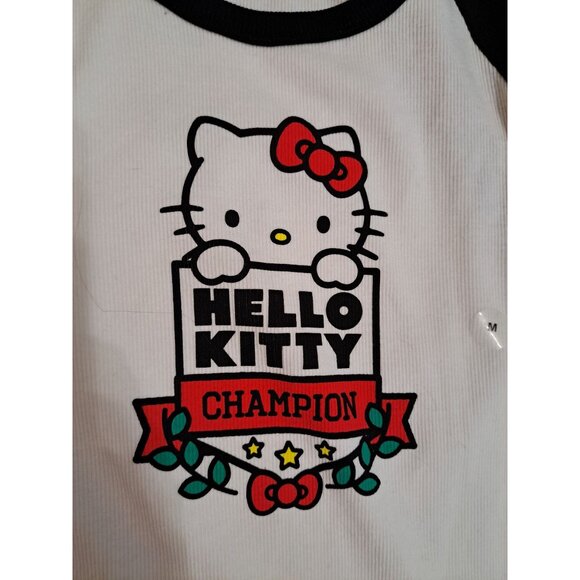 New Hello Kitty Champion Women's Long-Sleeve Raglan T-shirt Aeropostale Size M - Picture 2 of 9